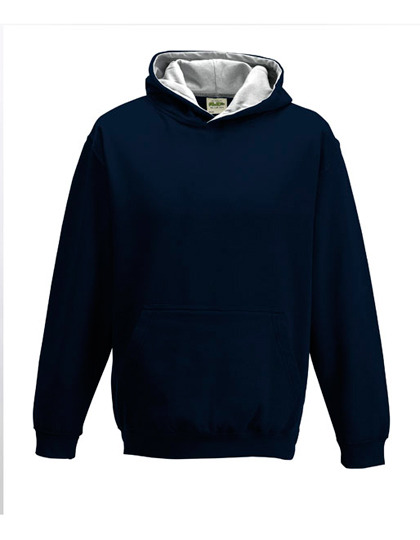 Kinder-Kontrast-Hoodie